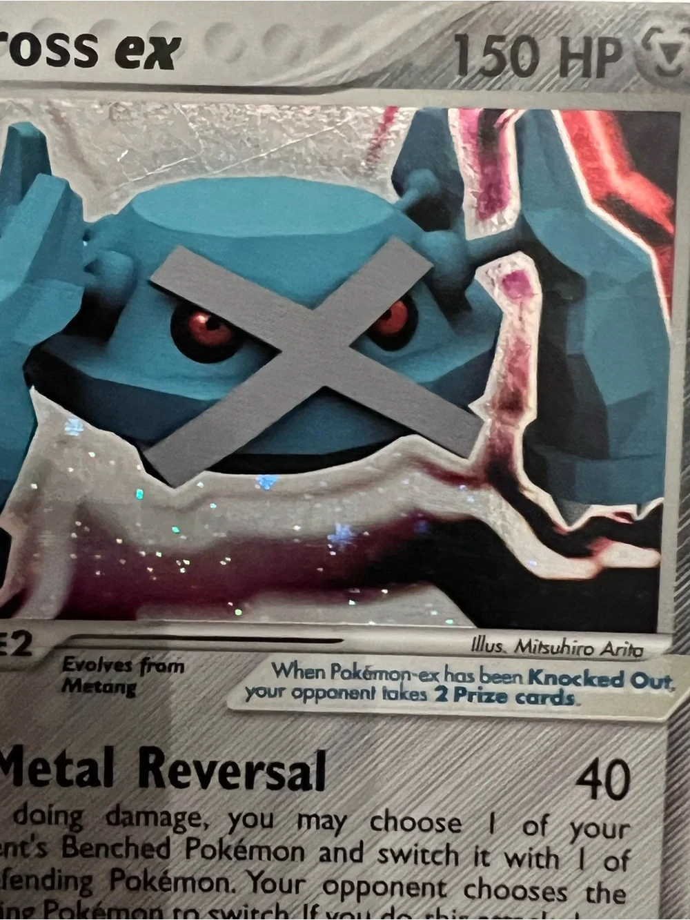 2004 Ultra Rare Metagross Ex Holo 95/101 Hidden Legends Pokémon Card